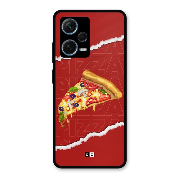 Pizza Lover Metal Back Case for Redmi Note 12 Pro Plus 5G