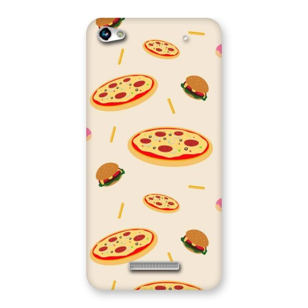 Pizza and Burger Love Back Case for Micromax Hue 2