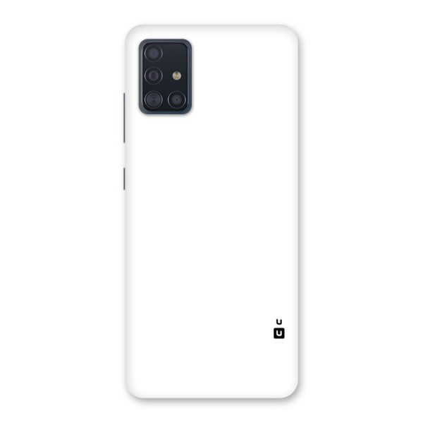 Plain White Back Case for Galaxy A51