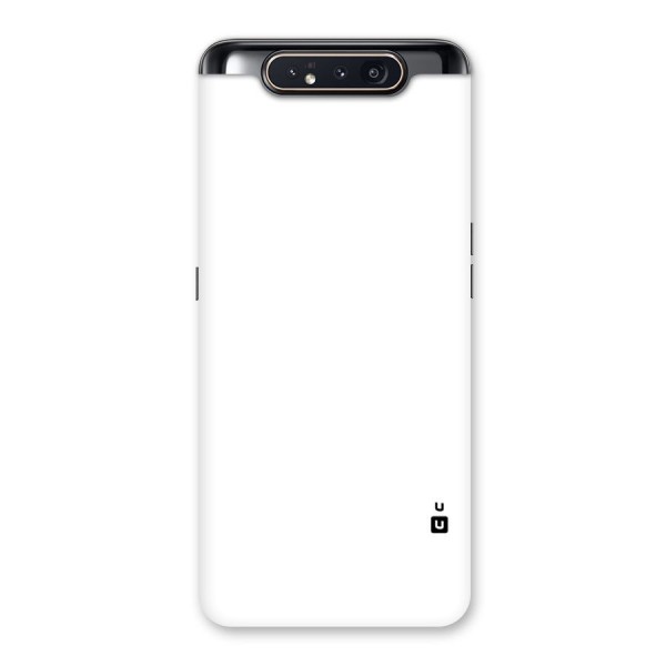 Plain White Back Case for Galaxy A80