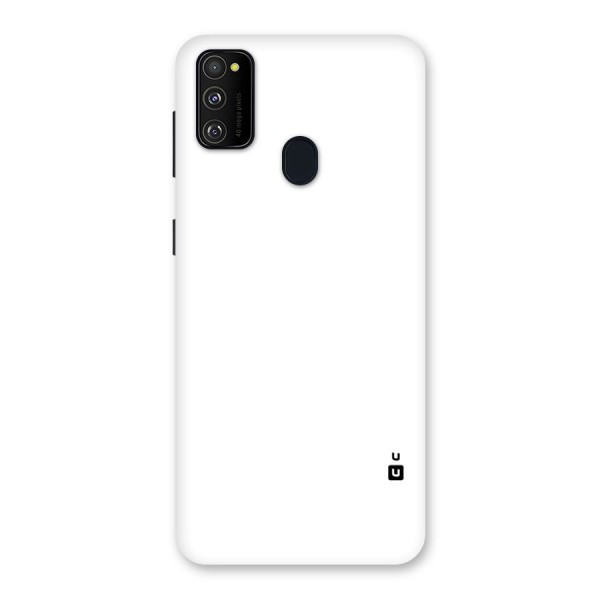 Plain White Back Case for Galaxy M30s