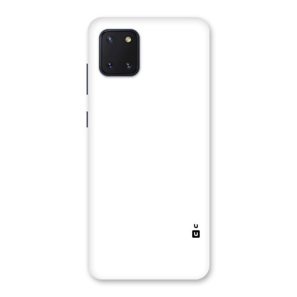 Plain White Back Case for Galaxy Note 10 Lite