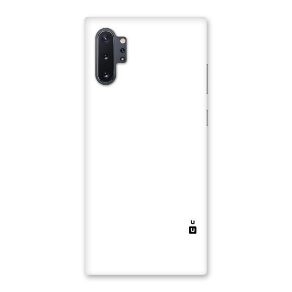 Plain White Back Case for Galaxy Note 10 Plus