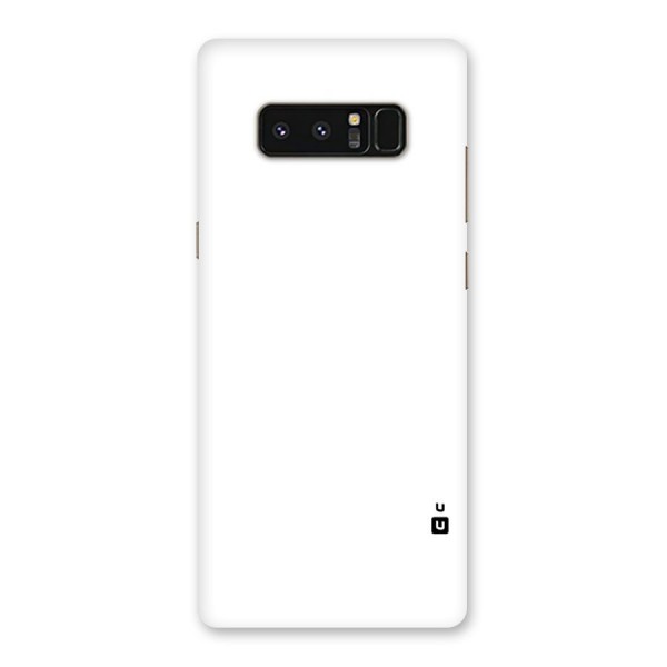 Plain White Back Case for Galaxy Note 8
