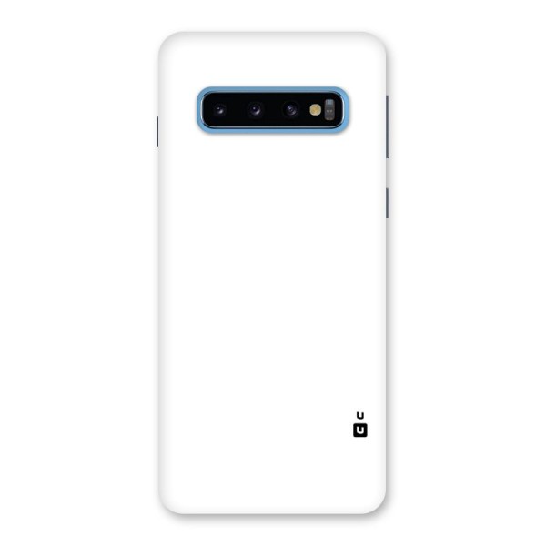 Plain White Back Case for Galaxy S10