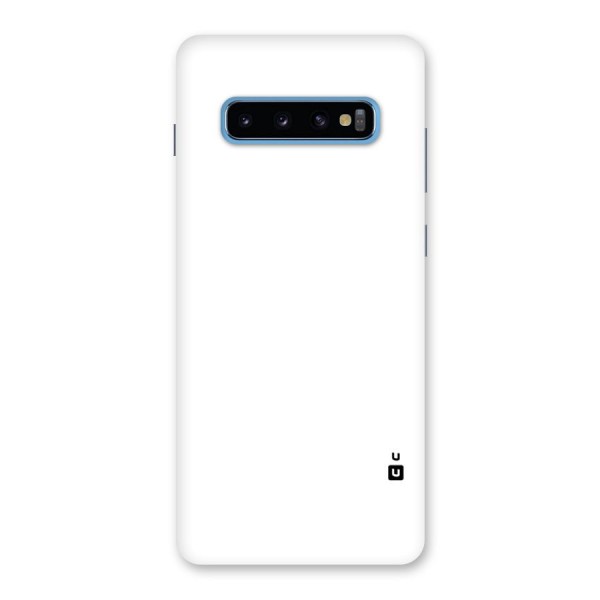 Plain White Back Case for Galaxy S10 Plus