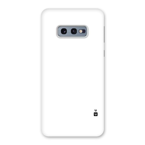 Plain White Back Case for Galaxy S10e