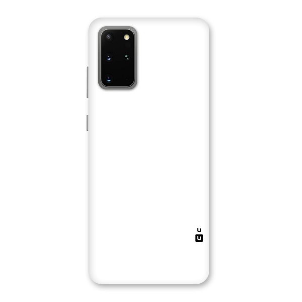 Plain White Back Case for Galaxy S20 Plus