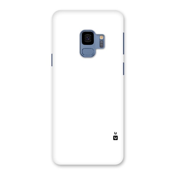 Plain White Back Case for Galaxy S9