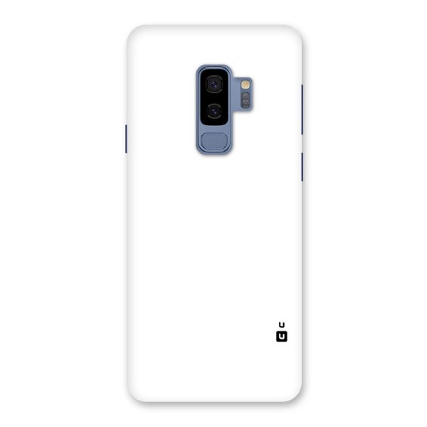 Plain White Back Case for Galaxy S9 Plus