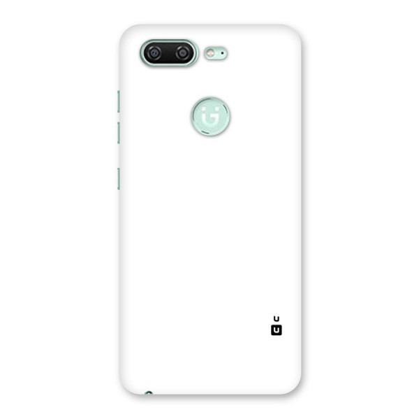 Plain White Back Case for Gionee S10