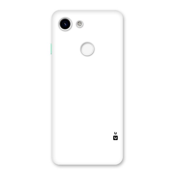 Plain White Back Case for Google Pixel 3