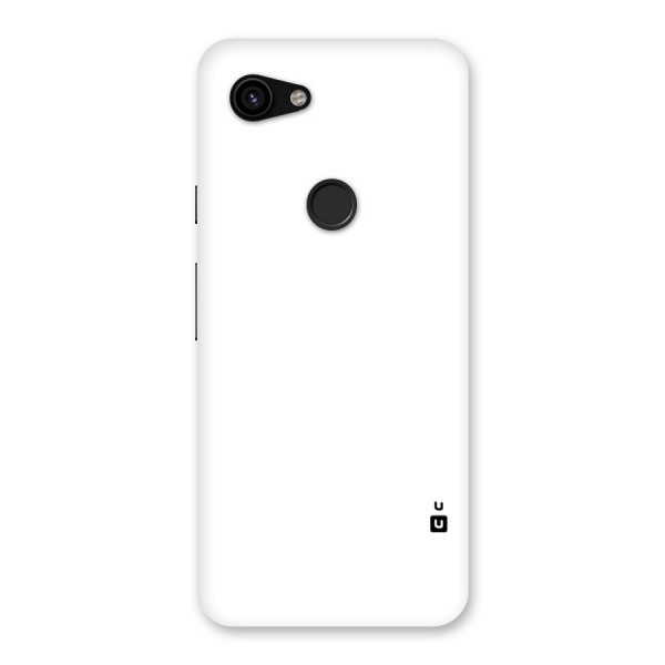 Plain White Back Case for Google Pixel 3a