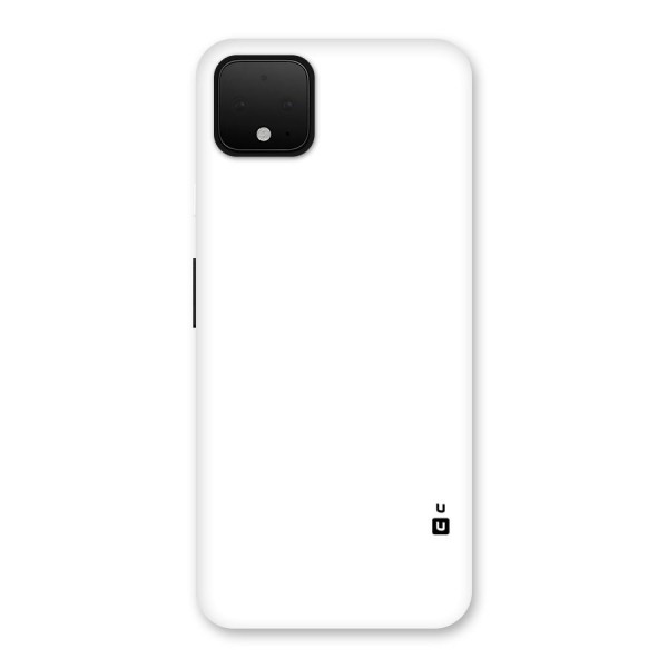 Plain White Back Case for Google Pixel 4 XL
