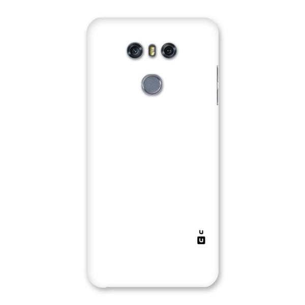 Plain White Back Case for LG G6