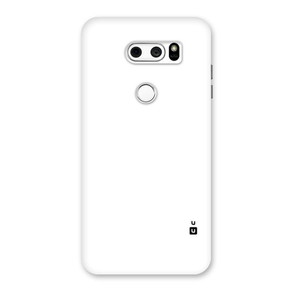 Plain White Back Case for LG V30