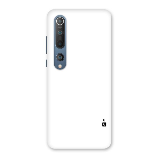 Plain White Back Case for Mi 10