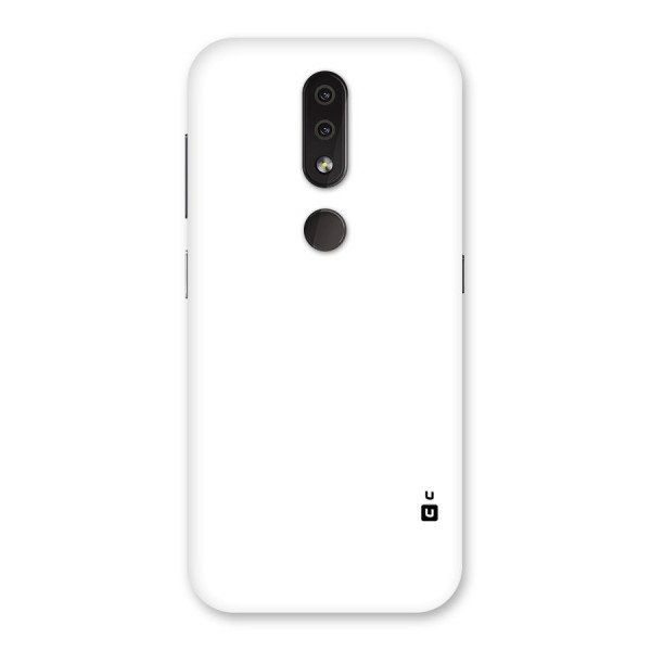 Plain White Back Case for Nokia 4.2