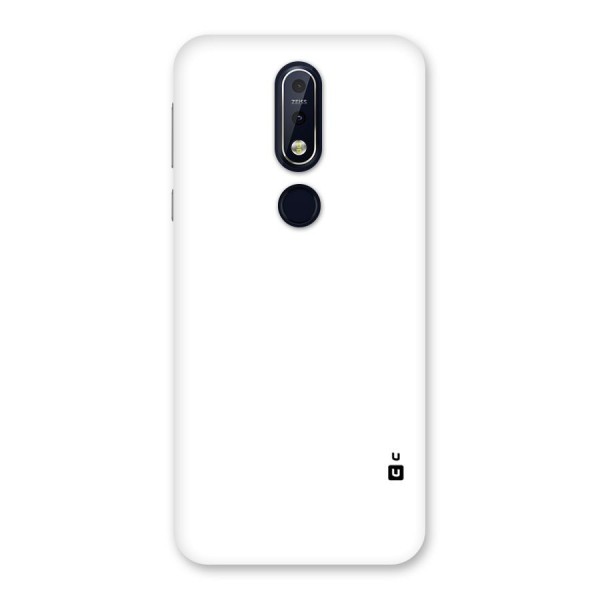 Plain White Back Case for Nokia 7.1