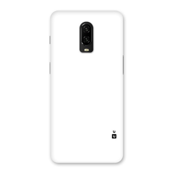 Plain White Back Case for OnePlus 6T