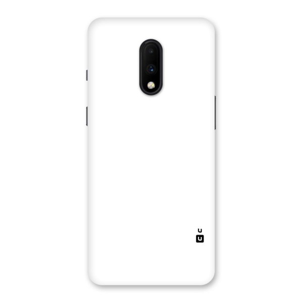 Plain White Back Case for OnePlus 7