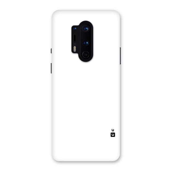 Plain White Back Case for OnePlus 8 Pro