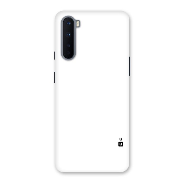 Plain White Back Case for OnePlus Nord