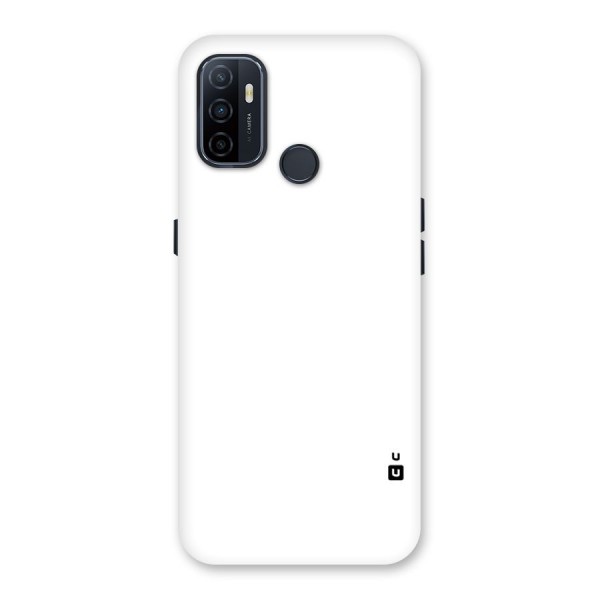 Plain White Back Case for Oppo A53