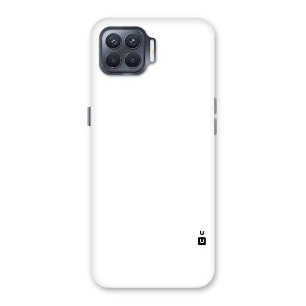 Plain White Back Case for Oppo F17 Pro