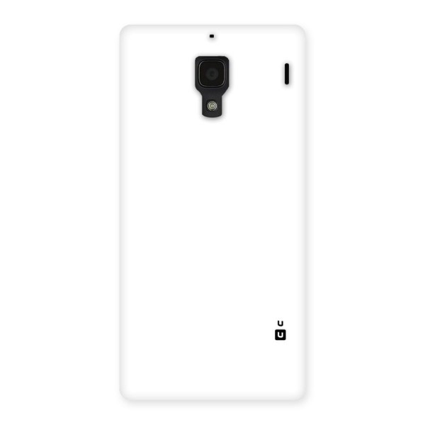 Plain White Back Case for Redmi 1S