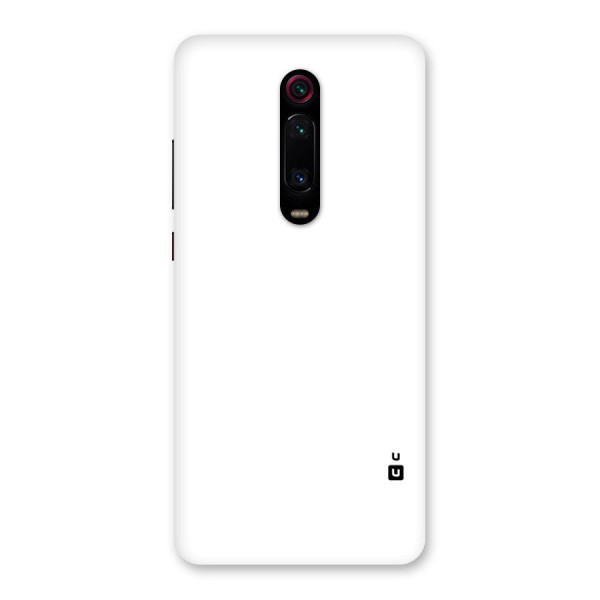 Plain White Back Case for Redmi K20 Pro