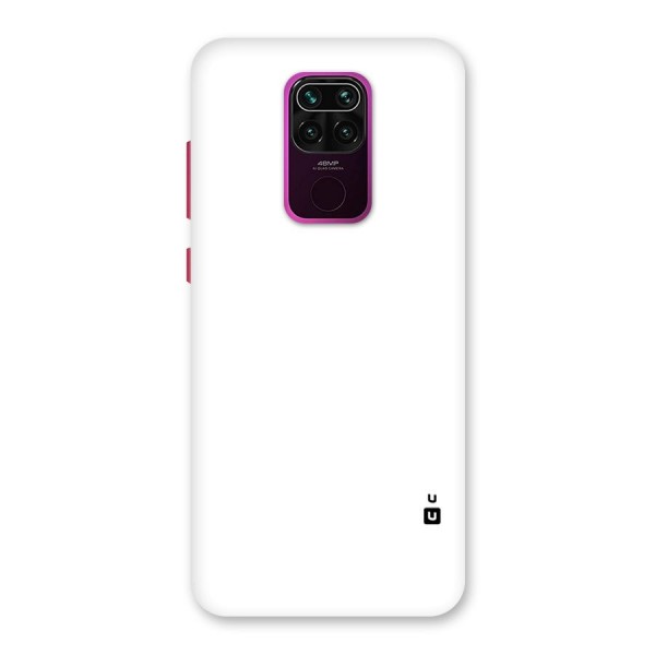 Plain White Back Case for Redmi Note 9