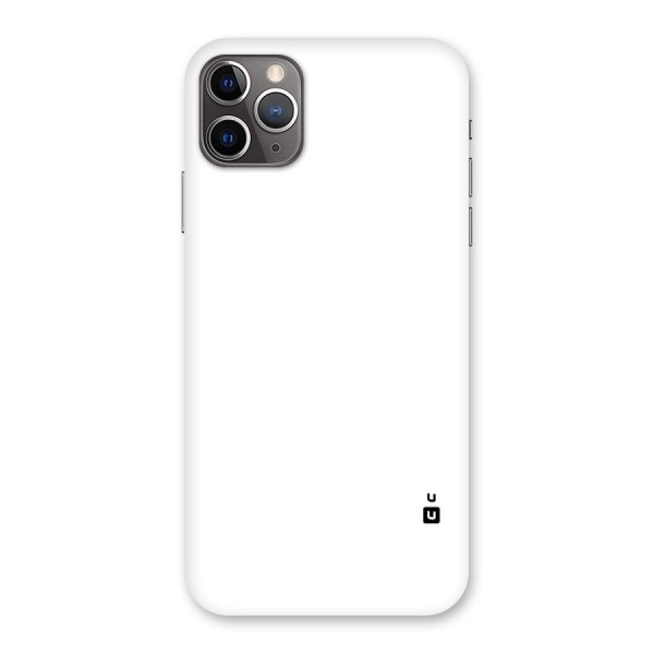 Plain White Back Case for iPhone 11 Pro Max