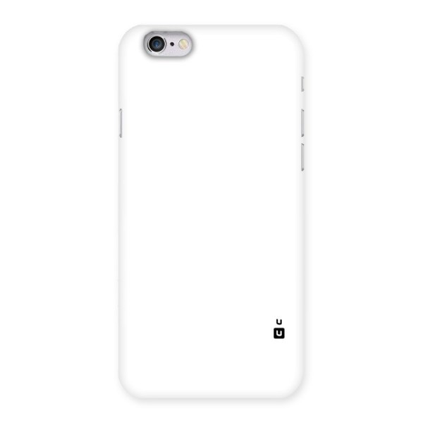 Plain White Back Case for iPhone 6 6S