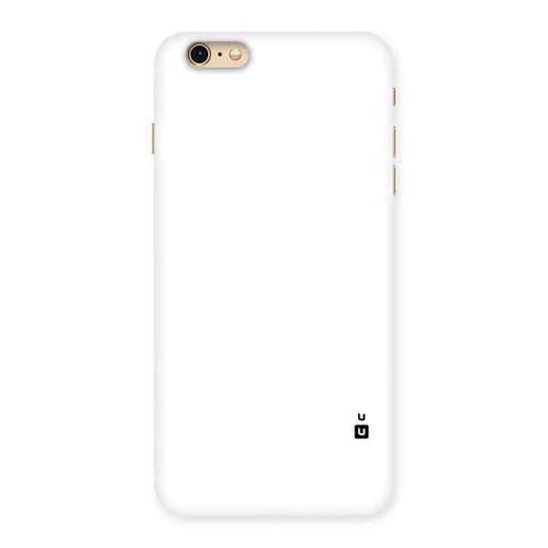 Plain White Back Case for iPhone 6 Plus 6S Plus