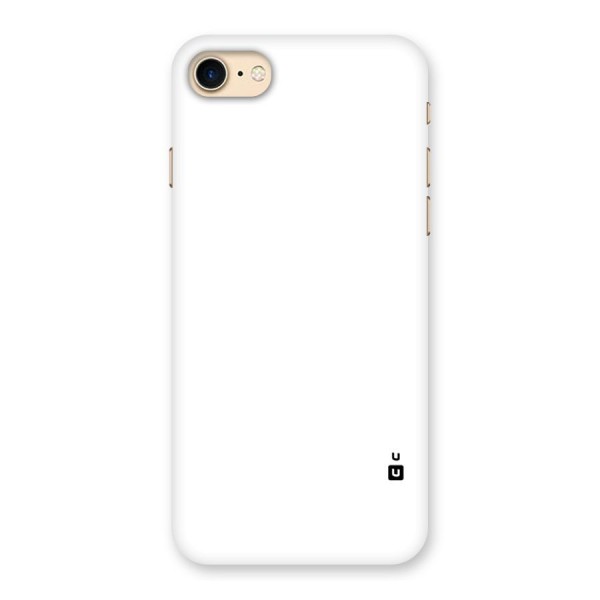 Plain White Back Case for iPhone 7