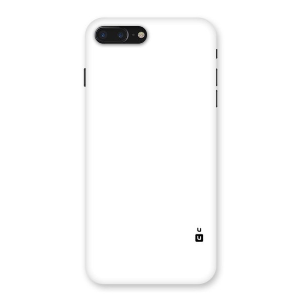Plain White Back Case for iPhone 7 Plus