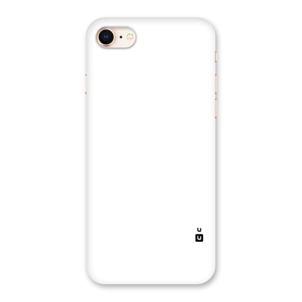 Plain White Back Case for iPhone 8