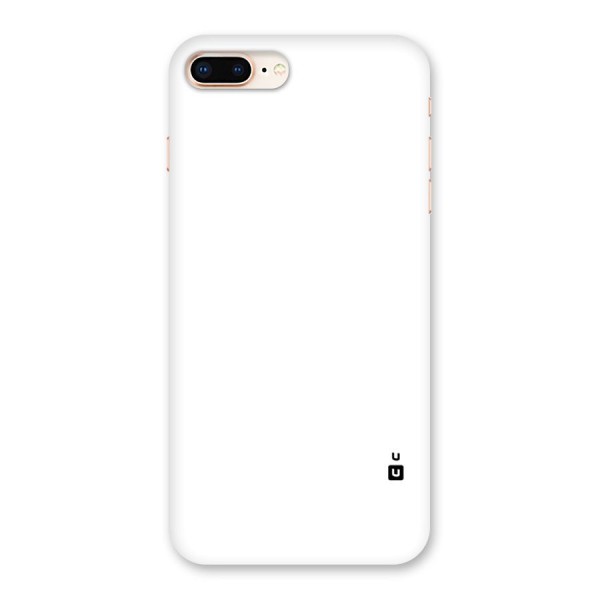 Plain White Back Case for iPhone 8 Plus
