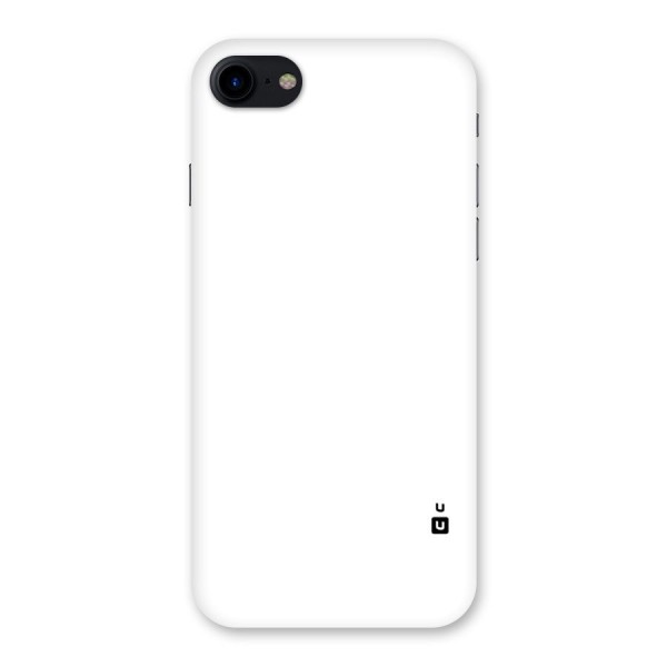 Plain White Back Case for iPhone SE 2020