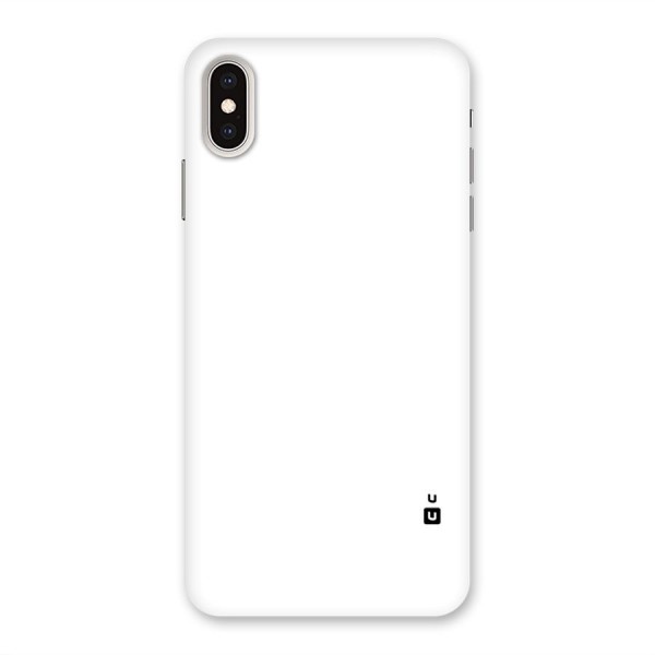 Plain White Back Case for iPhone XS Max