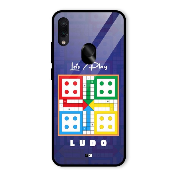 Play Life Glass Back Case for Redmi Note 7S