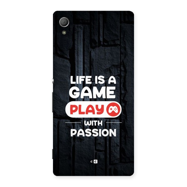 Play With Passion Back Case for Xperia Z4