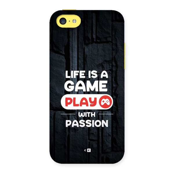 Play With Passion Back Case for iPhone 5C