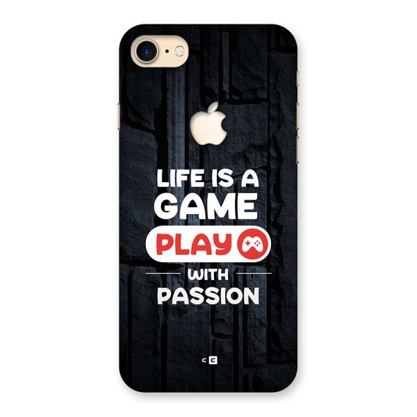 Play With Passion Back Case for iPhone 7 Apple Cut