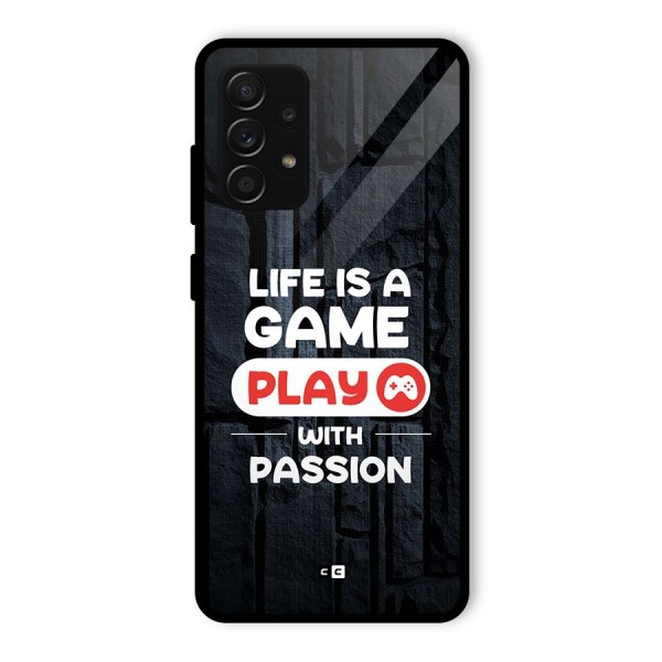 Play With Passion Glass Back Case for Galaxy A53 5G