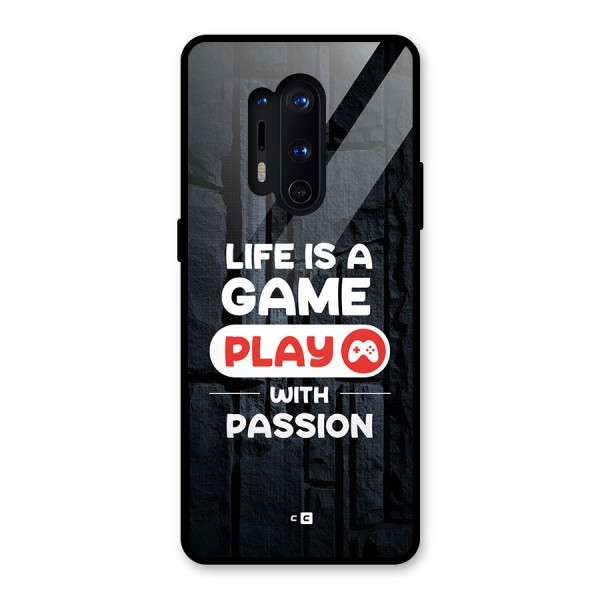 Play With Passion Glass Back Case for OnePlus 8 Pro