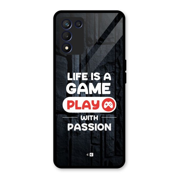Play With Passion Glass Back Case for Realme 9 5G Speed