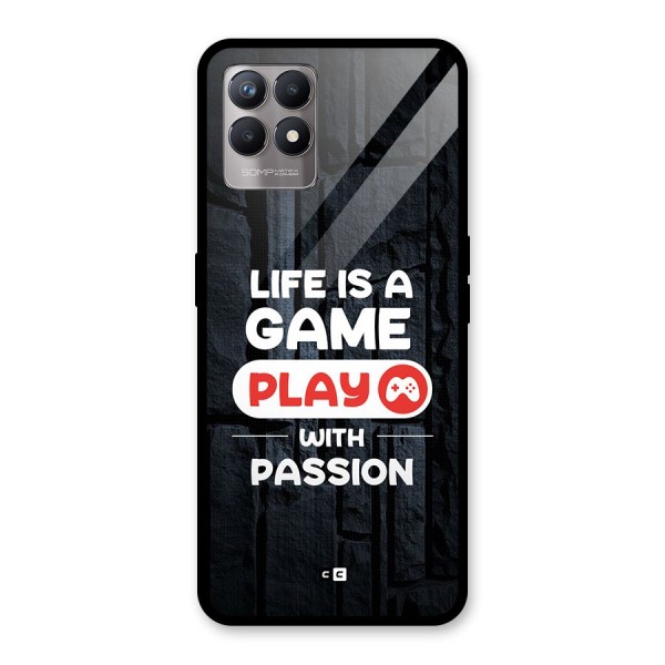 Play With Passion Glass Back Case for Realme Narzo 50