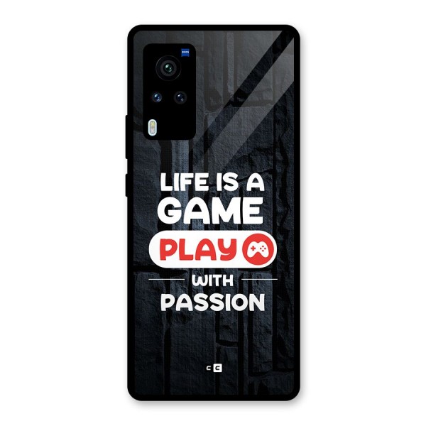 Play With Passion Glass Back Case for Vivo X60 Pro